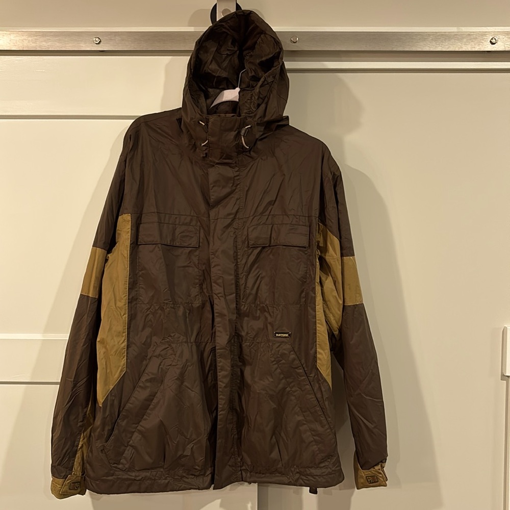 BURTON MENS LARGE TWO TONE CHOCOLATE BROWN JACKET!